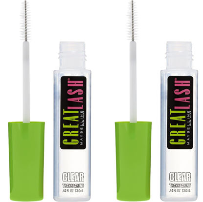 Picture of Maybelline Great Lash Clear Mascara, Conditioning Formula for Lashes and Eyebrows for a Natural Eye Makeup Look, 2 Count