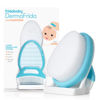 Picture of Frida Baby The 3-Step Cradle Cap System, DermaFrida The FlakeFixer, Sponge, Brush, Comb and Storage Stand for Babies with Cradle Cap, White-Blue