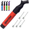 Picture of SPORTBIT Ball Pump with 5 Needles - Push & Pull Inflating System - Great for All Exercise Balls - Volleyball Pump, Basketball Inflator, Football & Soccer Ball Air Pump - Goes with Needles Set