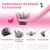 Picture of Cluster Lashes, 144 Pcs Individual Lashes, Lash Clusters DIY Eyelash Extension, Super Thin Band Reusable Soft & Comfortable (Volume-D-10-16mix)