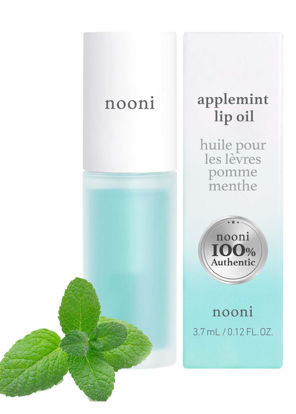 Picture of NOONI Korean Lip Oil - Applemint | Lip Stain, Gift, Long-Lasting, Moisturizing, Plumping, Revitalizing for Dry Lips, Waterproof, No Peel Off, Transparent Korean Lip Tint, Vegan, 0.12 Fl Oz