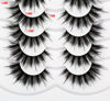 Picture of Pooplunch False Eyelashes Fluffy Winged Look Fake Eyelashes Cat Eye Lashes Dramatic Wispy 8D Faux Mink Lashes 7 Pairs Pack