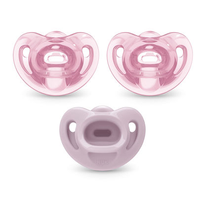 Picture of NUK Comfy Orthodontic Pacifiers, 0-6 Months, 3 count (Pack of 1)