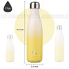 Picture of Konokyo Insulated Water Bottles,17oz Double Wall Stainless Steel Vacumm Metal Flask for Sports Travel,Lemon