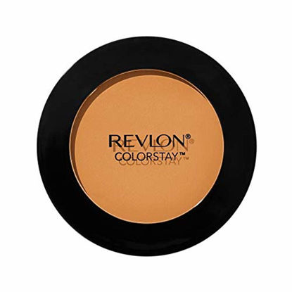 Picture of Revlon ColorStay Pressed Powder, Longwearing Oil Free, -Fragrance Free, Noncomedogenic Face Makeup, Toffee (375), 0.3 Oz