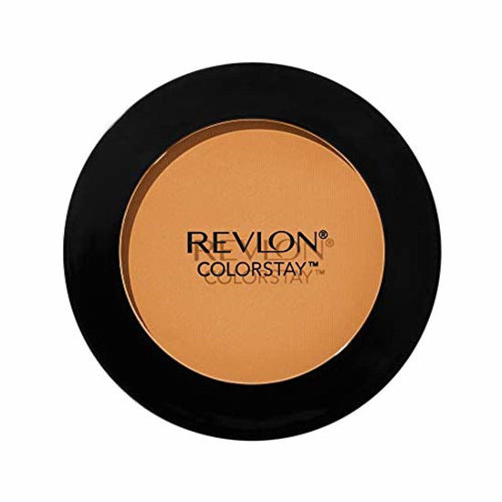 Picture of Revlon ColorStay Pressed Powder, Longwearing Oil Free, -Fragrance Free, Noncomedogenic Face Makeup, Toffee (375), 0.3 Oz