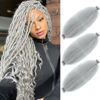 Picture of Hbegant Afro Twist Hair 12 Inch 3 Packs, Springy Afro Twist Hair Pre Fluffed Spring Twist Hair Pre Separated Wrapping Hair for Soft Locs Hair Extensions (12 Inch (Pack of 3), Gray#)