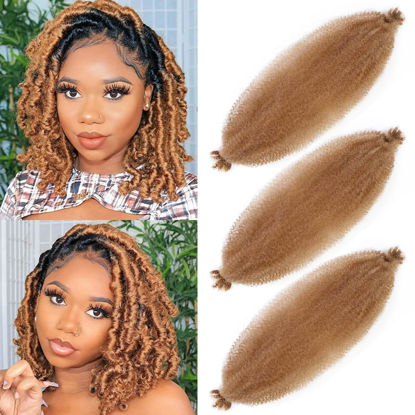 Picture of Marley Twist Braiding Hair 12 Inch Pre-separated Springy Afro Twist Hair 3 Packs Marley Hair for Faux Locs Afro Spring Twist Hair Extensions (12 Inch (Pack of 3), 27#)