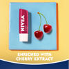 Picture of NIVEA Tinted Lip Balm Set for Soft Lips, Cherry Lip Care, 0.17 Oz Stick + Strawberry Lip Care, 0.17 Oz Stick + Watermelon Lip Care, 0.17 Oz Stick + Blackberry Lip Care, 0.17 Oz Stick