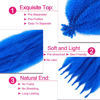 Picture of Afro Twist Hair 12 Inch 3Packs, Springy Afro Twist Hair Pre Fluffed Spring Twist Hair Pre Stretched Wrapping Hair for Soft Locs Hair Extensions (12 Inch (Pack of 3), Blue#)