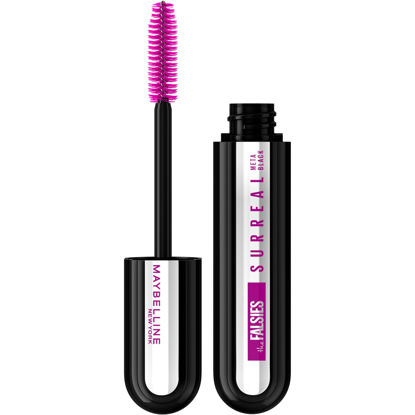 Picture of Maybelline The Falsies Surreal Extensions Washable Mascara, Volumizing, Lengthening Mascara Make Up, Meta Black, 1 Count