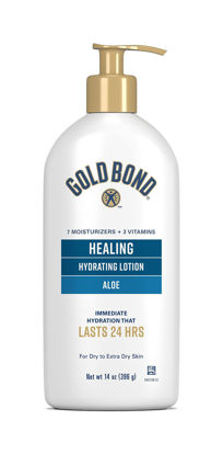 Picture of Gold Bond Healing Hydrating Lotion, 14 oz., With Aloe, Moisturizes, Immediate 24-Hour Hydration