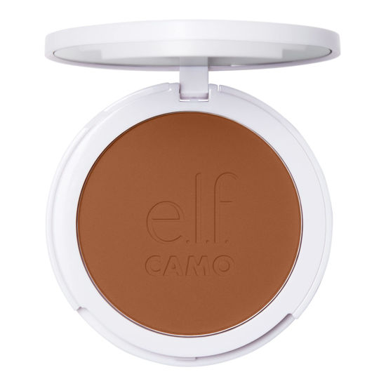 Picture of e.l.f. Camo Powder Foundation, Lightweight, Primer-Infused Buildable & Long-Lasting Medium-to-Full Coverage Foundation, Tan 460 W