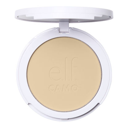 Picture of e.l.f. Camo Powder Foundation, Lightweight, Primer-Infused Buildable & Long-Lasting Medium-to-Full Coverage Foundation, Fair 140 W