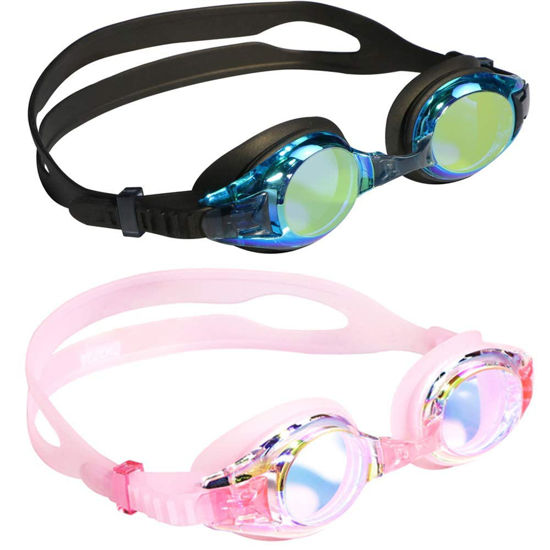 Picture of Aegend Kids Goggles, Swimming Goggles for Kids Age 4-16 Boys and Girls Youth