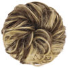 Picture of FESHFEN Messy Hair Bun Hair Pieces Elastic Wavy Curly Hair Bun Scrunchies Extensions Synthetic Chignon Hairpieces for Women Girls, Light Brown & Blonde 1 PCS