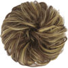 Picture of FESHFEN Messy Bun Hair Piece Hair Bun Scrunchies Hairpieces for Women Synthetic Wavy Curly Chignon Ponytail Hair Extensions Thick Updo Hairpiece for Daily Wear 1PCS, Blonde & Medium Brown