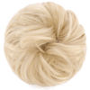 Picture of FESHFEN Messy Hair Bun Hair Pieces Elastic Wavy Curly Hair Bun Scrunchies Extensions Synthetic Chignon Hairpieces for Women Girls, Platinum Blonde 1 PCS