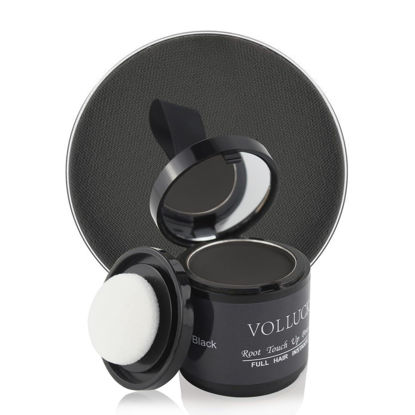 Picture of VOLLUCK Hairline Powder for Women Men, 0.35 Ounce, Hair Shadow Powder Cover Your Root, Bald Spots, Eyebrows, Black