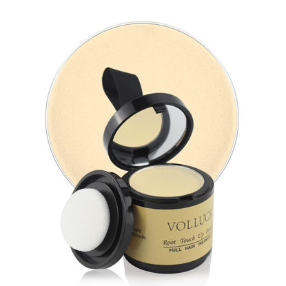 Picture of VOLLUCK Root Touch Up Powder for Women & Men - Hair Shadow Cover for Hairline, Bald Spots, Eyebrows, 0.35 Ounce, Light-Blonde