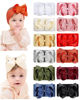 Picture of doboi Baby Girl Headband - 12pcs Nylon Hair Accessories with Big Ribbon Bows, Soft Lightweight Headbands for Baby Girls Infant Newborn Toddler