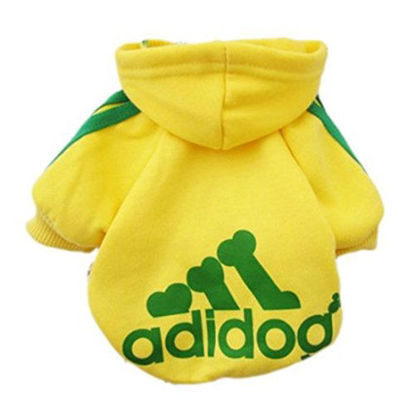 Picture of Idepet Soft Cotton Adidog Cloth Hoodie for Dog,XL,Yellow