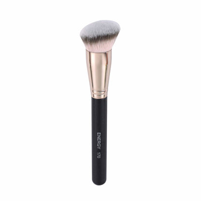 Picture of ENERGY Foundation Brush for Liquid Makeup Premium Makeup Brush for Flawless Liquid Cream Foundation Powder Cosmetics Blending Buffing Contouring Vegan Face Brush 170