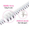 Picture of TDANCE Premade Fans Eyelash Extensions 320 Fans Pre Made Fans Lash Extensions Middle Stem Heat Bonded Premade Lash Fans Volume Lash Extensions(320-12D-0.05-C-8-15mm)