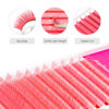 Picture of TDANCE Colorful lashes extension CC Curl 0.07mm Thickness Semi Permanent Individual Eyelash Extensions Silk Volume Lashes Professional Salon Use Mixed 8-15mm Length In One Tray (Pink,CC-0.07,8-15mm)