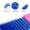 Picture of TDANCE Colorful lashes extension CC Curl 0.07mm Thickness Semi Permanent Individual Eyelash Extensions Silk Volume Lashes Professional Salon Use Mixed 8-15mm Length In One Tray (Blue,CC-0.07,8-15mm)