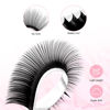 Picture of TDANCE Classic Lash Extensions Flat Lashes Eyelash Extensions 0.15mm D Curl Ellipse Eyelash Extensions 8-15mm Mixed Black Matte Individual Lashes Salon Use(Flat,D-0.15,8-15mm)