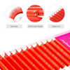 Picture of TDANCE Colorful lashes extension D Curl 0.07mm Thickness Semi Permanent Individual Eyelash Extensions Silk Volume Lashes Professional Salon Use Mixed 8-15mm Length In One Tray (Red,D-0.07,8-15mm)