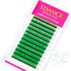 Picture of TDANCE Colorful lashes extension DD Curl 0.07mm Thickness Semi Permanent Individual Eyelash Extensions Silk Volume Lashes Professional Salon Use Mixed 8-15mm Length In One Tray (Green,DD-0.07,8-15mm)