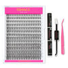 Picture of TDANCE Lash Cluster Kit 280 PCS DIY Lash Extension Kit with 9-16mm Mix Lash Clusters, Lash Bond and Seal, Lash Applicator for DIY Eyelash Extension Kit at Home(Kit-20D-D)