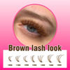 Picture of Brown Lash Clusters DIY Eyelash Extensions 280Pcs 30D+40D Cluster Lashes D Curl Individual Colored Lashes Cluster Reusable Soft & Comfortable DIY Lash Extensions at Home(30D+40D-Brown-10-16mm)