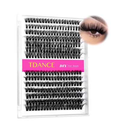 Picture of Cluster Lashes DIY Eyelash Extensions Lash Clusters Individual Reusable Soft & Comfortable DIY Lash Extensions at Home(40D+60D,10-16mm-Thick)