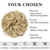 Picture of CJL HAIR Large Messy Bun Hair Piece Wavy Curly Scrunchies Synthetic Chignon Ponytail Hair Extensions Thick Updo Hairpieces for Women