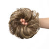 Picture of CJL HAIR Large Messy Bun Hair Piece Wavy Curly Scrunchies Synthetic Chignon Ponytail Hair Extensions Thick Updo Hairpieces for Women (Brunette/Ash Blonde)