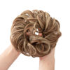 Picture of CJL HAIR Large Messy Bun Hair Piece Wavy Curly Scrunchies Synthetic Chignon Ponytail Hair Extensions Thick Updo Hairpieces for Women (Wavy, Curly, Medium Auburn/Ash Blonde)