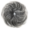 Picture of CJL HAIR Large Messy Bun Hair Piece Wavy Curly Scrunchies Synthetic Chignon Ponytail Hair Extensions Thick Updo Hairpieces for Women (Curly, Straight, Gray and White Tips)