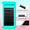 Picture of VAVALASH Cashmere Lashes 0.03/0.05/0.07 Premium Lashes Volume Eyelash Extensions 8-20MM Individual Silk Lashes, Soft Super Matte Black Professional Lashes Extension Tray Supplies (0.05-D-10MM)