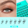 Picture of VAVALASH Natural Lash Clusters 9-11mm Cluster Lashes Wispy Lash Extensions Volume Individual Eyelash Extensions DIY at Home (Natural,9-11mm)