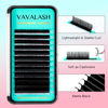 Picture of VAVALASH Cashmere Lashes 0.03/0.05/0.07/0.1/0.12/0.18/0.2 Premium Lashes Volume Lash Extensions Individual Silk Lashes, Soft Super Matte Black Profession Eyelash Extension Supplies (0.2-CC-13-20MM)