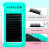 Picture of VAVALASH Cashmere Eyelash Extensions 0.03/0.05/0.07/0.15 Premium Lashes B L J Curl Volume Lash Extensions, Soft Super Matte Black Professional Lashes Extension Tray Supplies (0.07-L-8-15MM)