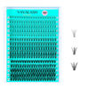 Picture of VAVALASH Lash Clusters 300Pcs 3 Styles Individual Lashes Wispy DIY Eyelash Extensions Individual Cluster Lashes Faux Mink False Lashes DIY Lashes at Home 300PCS (10D+20D+30D-0.07-D,8-16MM)