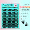 Picture of VAVALASH DIY Lash Extension Kit 168 PCS V01 Individual Cluster Lashes Kit D Curl Lash Clusters, Lash Bond and Seal, Lash Tweezer for DIY at Home Volume Wispy Soft False Lashes 168 PCS (V01-Kit)