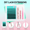 Picture of VAVALASH DIY Lash Extension Kit Individual Cluster Lashes Kit with V01 168 PCS 8-16Mix Lash Clusters, Lash Bond and Seal, Lash Remover, Lash Applicator for DIY Eyelash Extensions at Home (V01, Kit)