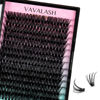 Picture of VAVALASH Individual Cluster Lashes 50D-0.07-D-16-20MIX DIY Eyelash Extension 280 Lash Clusters Faux Mink Slik Individual Lashes Easy Full Lash Extensions DIY at Home (50D-0.07-D-16-20mm Mix)