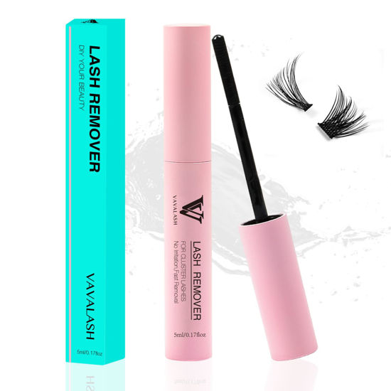 Picture of VAVALASH Lash Remover,Cluster Lash Glue Remover,Eyelash Remover for Individual DIY Eyelash Extensions,Gentle False Eyelashes Lash Adhesive Remover 5ML