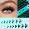 Picture of VAVALASH Lash Clusters 40D+60D Wispy Volume Individual Lashes DIY Eyelash Extensions Individual Cluster Lashes Faux Mink False Lashes DIY Lashes at Home (40D+60D,10-16MIX)